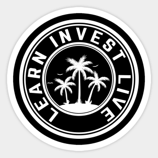 Learn Invest Live Sticker